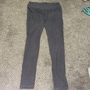 Ivivva Gray Houndstooth Fleece Leggings